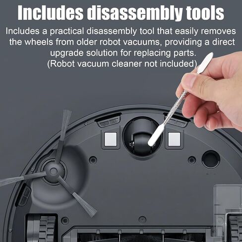 2pcs Front Caster Wheel Compatible with Shark Robot AV/RV/UR/QR Series, Shark Robot Vacuum Replacement Wheels with Disassembly Tool Replacement Parts R101AE RV1001AE UR1100SRUS AV1002AE in Kuwait