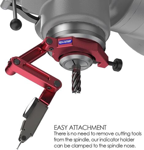 43-000 – Indicator Holder Clamp Mount for Bridgeport Style Milling Machine, Proprietary Friction Technology for Smooth Consistent Resistance, Dovetail Indicator Mount in Kuwait