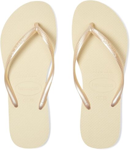 Havaianas Women's Slim Flip Flops Sandals, Buttercream, 7/8 in Saudi Arabia