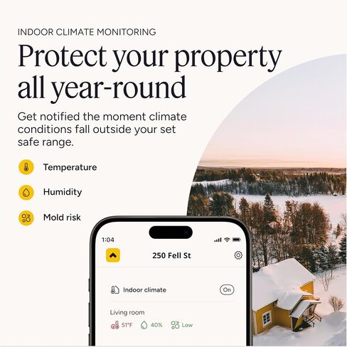 Minut M3 Sensor | Noise, Occupancy & Climate Monitoring in Real Time, for Short Term Rental Hosts | Subscription Required, 12 Months Included in Kuwait