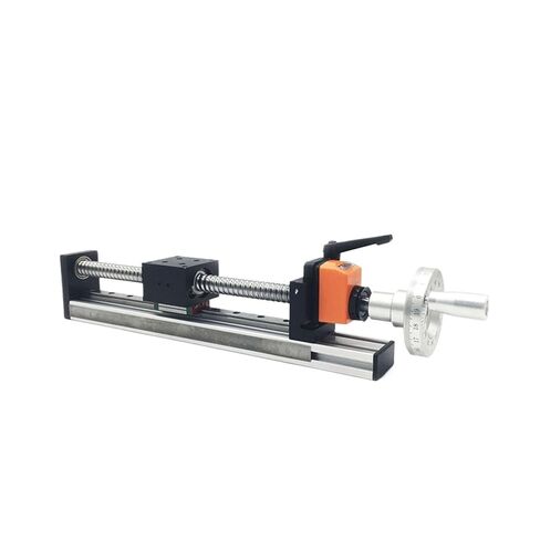 CNC Manual Sliding Table 100-500mm Effective Stroke Linear Guide Stage Module with Digital Display Position Counter 1605/1610(Sfu1605 Horizontal,100mm Stroke) in Saudi Arabia