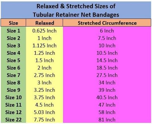 MediChoice Net Stretch Tubular Bandages, 25 Yards, Size 6 Fits Large Head Shoulder Thigh, Elastic and Polyester, NETBND06, White, Case of 10 in Kuwait