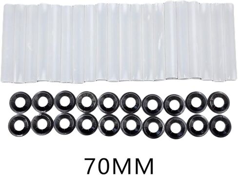 20 Pieces Garage Door Roller Sleeves Nuts Standard Rollers Precision Bearings Quiet Hardware Double Seals Cushion Suitable for Home Renovation in Saudi Arabia