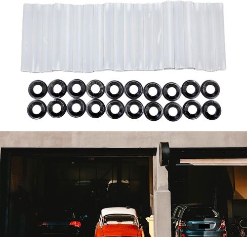 20 Pieces Garage Door Roller Sleeves Nuts Standard Rollers Precision Bearings Quiet Hardware Double Seals Cushion Suitable for Home Renovation in Saudi Arabia
