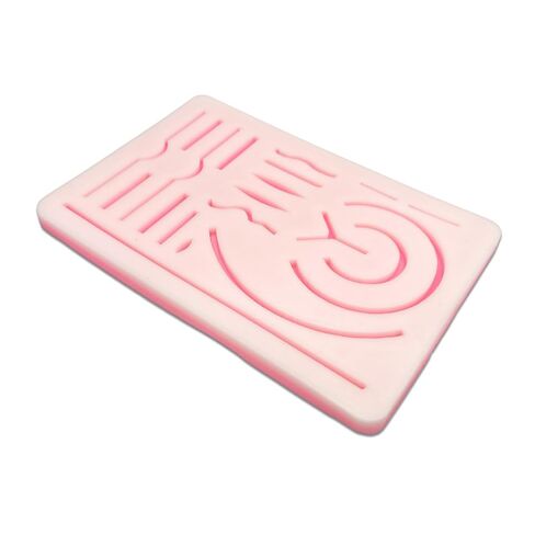 Suture Practice Pad Realistic Silicone Skin for Suturing Training, Multiple Pre-Cut Wounds & Durable Multi-Layer Surgical Training Pad for Medical & Veterinary Students in Kuwait