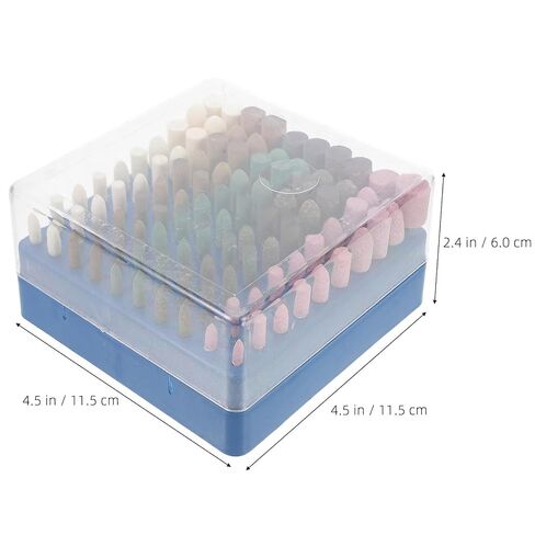 Rotary Tool Polishing Bits Set with Variety of Sizes with Sand, Wool 100pcs Rubber, and Cowhide Materials, Compact Design and Shapes for Homes and Polishing Settings in Kuwait