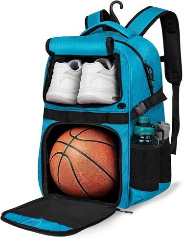 Basketball Backpack with Separate Ball & Ventilated Shoe Compartment, Sports Bag with Hook for Men Women Teens Training Travel in Saudi Arabia