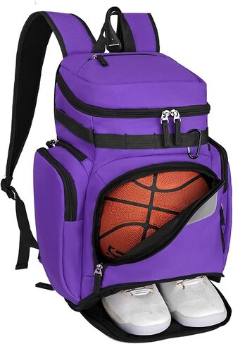 Goloni Basketball Backpack,Large Sports Bag with Ball Compartment & Shoe Compartment, Best for Basketball, Soccer in Kuwait