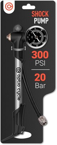 Shock Pump – High Pressure Bike Pump with Pressure Gauge for MTB Full Suspension Bikes | Compact Manual Air Pump for Schrader Valve Tires, Forks and Rear Air Shocks in Kuwait