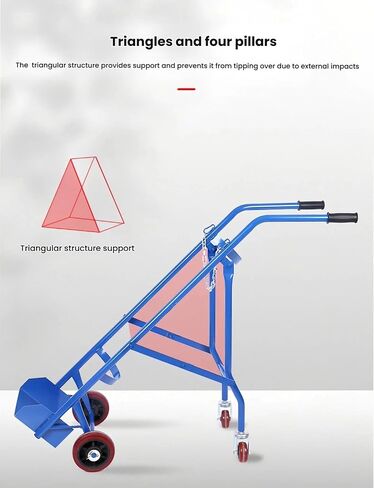Oxygen Cylinder Cart, Heavy Duty Tank Trolley with Wheels for Easy Transport in Hospital, Nursing Home, Home in Kuwait