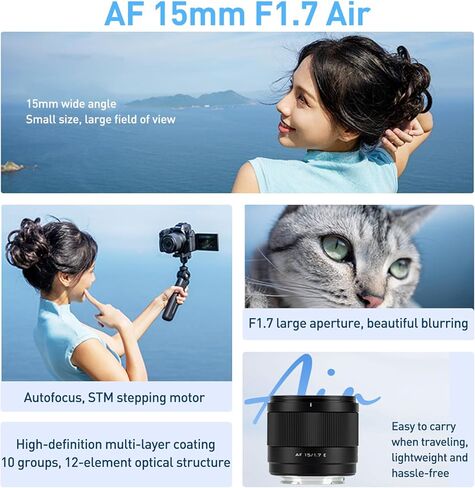 Viltrox 35mm F1.7 for Fuji XF ، 35mm f/1.7 لـ Fuji X-Mount Lens Lens Autofocus Lens Lens Lens for Fujifilm X Series X-T5 X-T4 X-T30 II X-S10 X-T200 X-T30 X-H1 X-T3 X-T1 in Kuwait