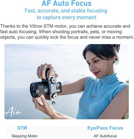Viltrox 35mm F1.7 for Fuji XF ، 35mm f/1.7 لـ Fuji X-Mount Lens Lens Autofocus Lens Lens Lens for Fujifilm X Series X-T5 X-T4 X-T30 II X-S10 X-T200 X-T30 X-H1 X-T3 X-T1 in Kuwait
