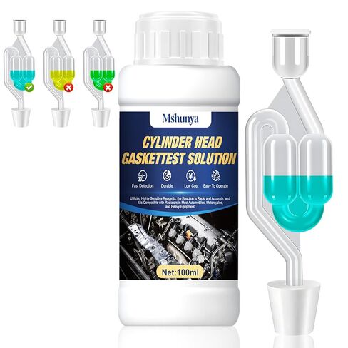 3.3oz Head Gasket Tester Kit, Combustion Leak Tester with Universal Radiator, Fast, Non-Destructive Testing, Reliable Test Results for Cars Suvs Trucks in Saudi Arabia