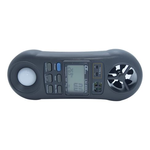 Digital Professional 4‑in‑1 Wind Meter – Anemometer + Data Logging, illuminance calibrated, and UV LED PAR lux – Ideal for HVAC Airflow Measurement, Ventilation System Testing| Model: LM-8000A in Kuwait