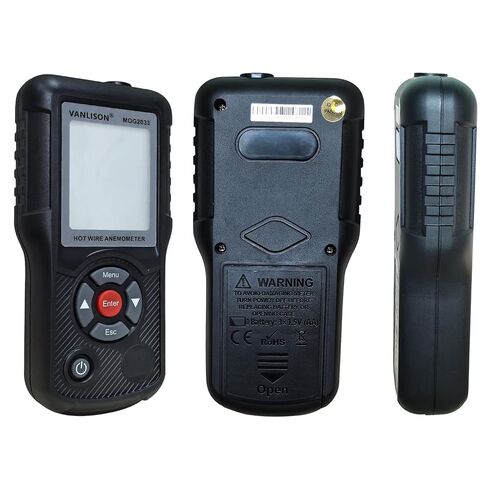 Thermal Anemometer –MOG2033 Handheld CFM CMM Air Flow Meter with Sunlight Readable Backlit LCD, High-Precision Wind Speed Gauge for HVAC Ducts Vents, Telescopic Probe, Temperature in Kuwait
