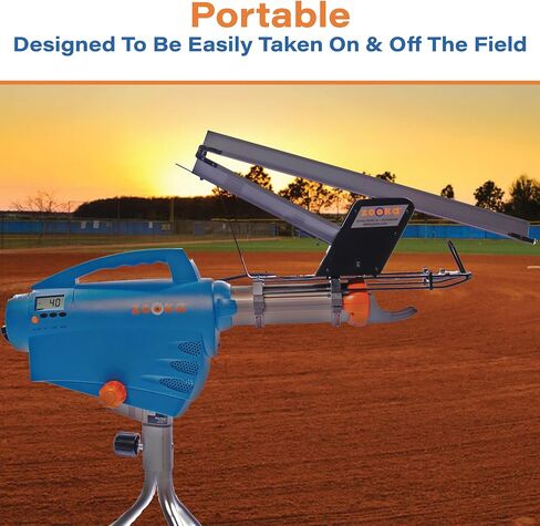 Zooka AL-1 Pitching Machine Autoloader - Autoloader 720 740 Baseball Pitching Machines - Electronically Controlled Autoloader - Auto Loader for Baseballs, Dimple Balls & Tennis Balls in Kuwait