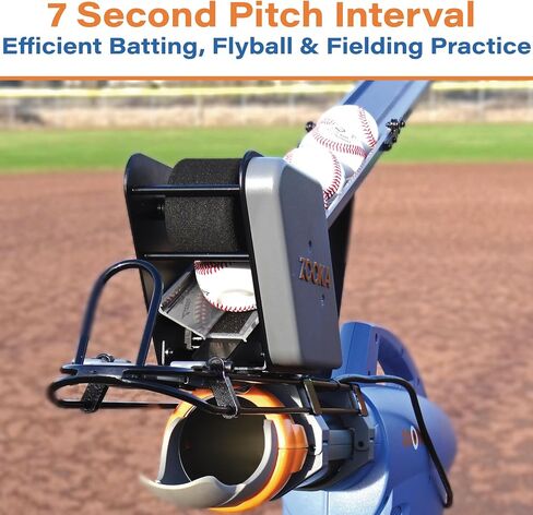 Zooka AL-1 Pitching Machine Autoloader - Autoloader 720 740 Baseball Pitching Machines - Electronically Controlled Autoloader - Auto Loader for Baseballs, Dimple Balls & Tennis Balls in Kuwait