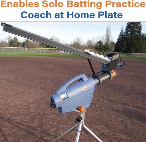 Zooka AL-1 Pitching Machine Autoloader - Autoloader 720 740 Baseball Pitching Machines - Electronically Controlled Autoloader - Auto Loader for Baseballs, Dimple Balls & Tennis Balls in Kuwait