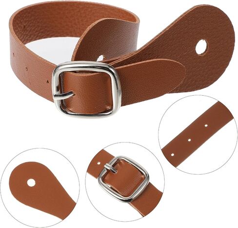 Bremorou 2 Pieces Leather Spur Straps, Spurs for Cowboy Boots, Western Men Adjustable Boot Straps, Genuine Leather, Handmade Western Accessories for Women Men(Rustic) in Saudi Arabia