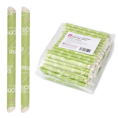 Practicon 7108312 Vented Green ECOtip HVE Tips (Pack of 100) in Kuwait