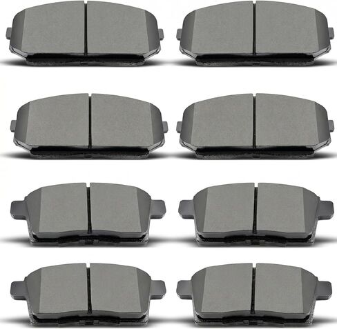 8PCS Front Rear Ceramic Brake Pads Replacement Kit Fits 2003 2004 2005 2006 2007 for Honda Accord (D537/D959) in Kuwait