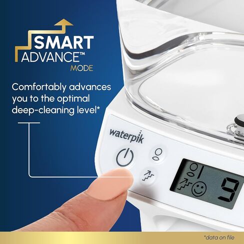 خيط تنظيف الأسنان المائي Waterpik Promax مع وضع SmartAdvance لصحة اللثة اليومية وتنظيف الأسنان، والأقواس، والزرعات، ومقبولة من ADA، وتصميم صغير هادئ، وخيط تنظيف الأسنان الكهربائي مع 10 إعدادات، و5 نصائح، WF-23 in Kuwait