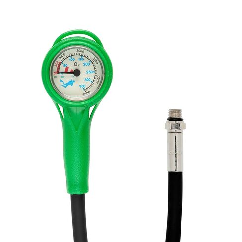 Blue Reef Oxygen/Nitrox Pressure Gauge with Hose in Kuwait