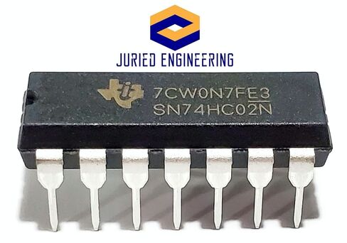 SN74HC02N SN74HC02 74HC02 7402 Quadruple 2-Input Positive-NOR Gates Breadboard-Friendly IC DIP-14 (Pack of 20) in Kuwait