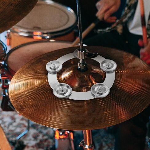 Metal Cymbal for Drum Set with Easy Installation and Excellent Sound Quality, Silver Splash Cymbal Accessory for Performances and Practice by Professional Drummers and Music in Kuwait