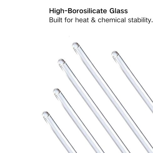 J&K Glass Capillary Melting Point Tubes for Laboratory Testing 10cm, 0.9-1.1mm Diameter, 500 Pieces, One End Open in Kuwait