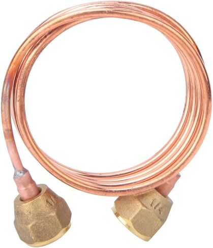 Copper Capillary Tubing 2.8mm G1/4 Thread Refrigeration Parts Soft Flexible Tube for HVAC Technicians Air Conditioner Repair 900mm in Saudi Arabia