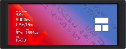 تتميز الشاشة الفرعية لعلبة Trofeo Vision LCD Black Edition بشاشة LCD كاملة الألوان مقاس 6.86 بوصة (دقة تبلغ 1280 × 480) مع شاشة لوحة مغناطيسية، تدعم الصور الديناميكية/الثابتة التي يمكنك صنعها بنفسك in Kuwait