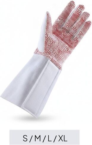 Fencing Competition Glove Long Cuff Fingered Fencing Glove Snug Fits Hand Protection in Saudi Arabia