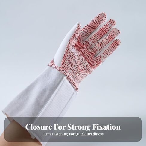 Fencing Competition Glove Long Cuff Fingered Fencing Glove Snug Fits Hand Protection in Saudi Arabia