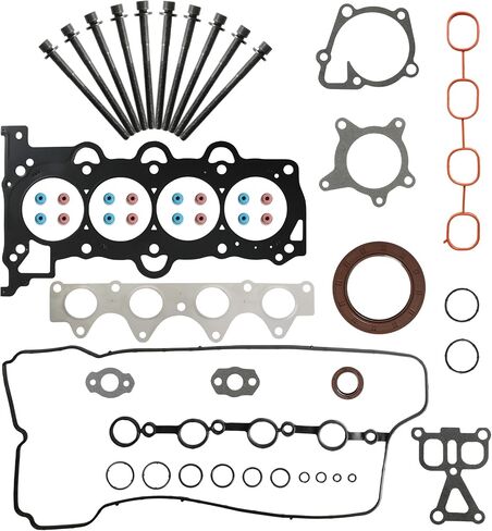 G4FD G4FJ Engine Gasket مجموعة كاملة مع رأس الأسطوانة الترباس ملائمة لهجة Hyundai Glse Elantra i30 Kona Tucson Kia Rio LX Optima Seltos 1.6L 2012-2020 22311-2b004 22321-2b700 in Kuwait