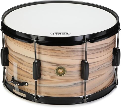 Tama Woodworks Snare Drum - 8 x 14-inch - Natural Zebrawood Wrap in Kuwait