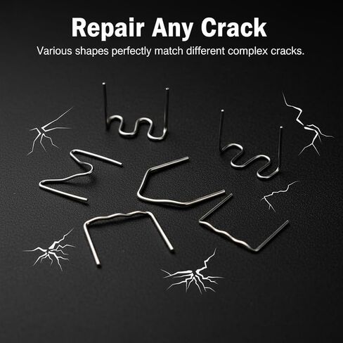 weideer 3028PCS Plastic Welding Staples,Plastic Welder Staples & Welding Rods,8 Types, Auto Bumper Repair Kit,Hot Staples with Portable Toolbox for Car, DIYers,Toy in Kuwait