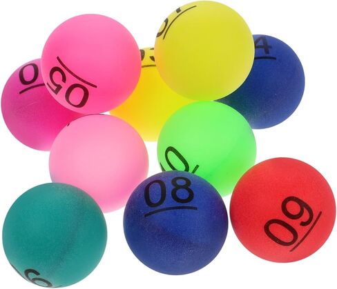 Abaodam 4sets Plastic Raffle Balls Numbered Bulk Balls for Home Parties Bar Games Party Games 10pcs*4 in Kuwait