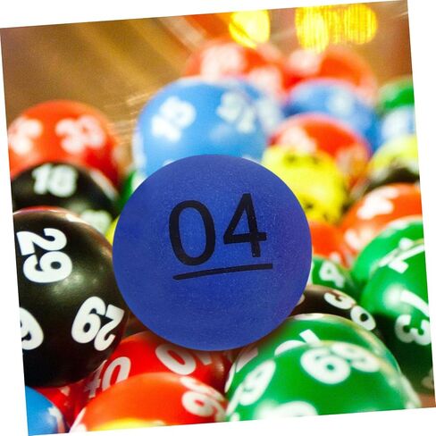 Abaodam 4sets Plastic Raffle Balls Numbered Bulk Balls for Home Parties Bar Games Party Games 10pcs*4 in Kuwait
