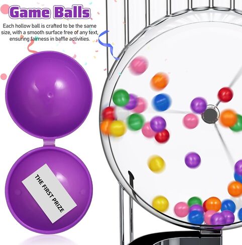 25 Pcs Raffle Balls, 1.57 Inch Colored Plastic Hollow Spheres, Lottery Bingo Game Machine Carnival Party Activity Prizes in Kuwait