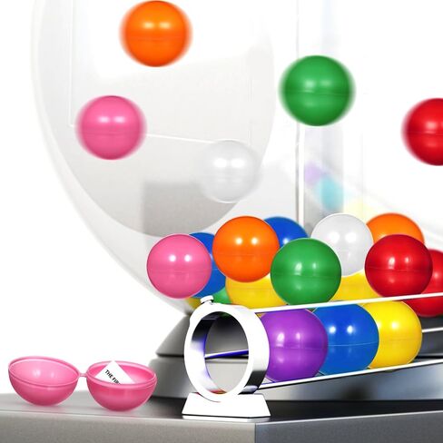 25 Pcs Raffle Balls, 1.57 Inch Colored Plastic Hollow Spheres, Lottery Bingo Game Machine Carnival Party Activity Prizes in Kuwait