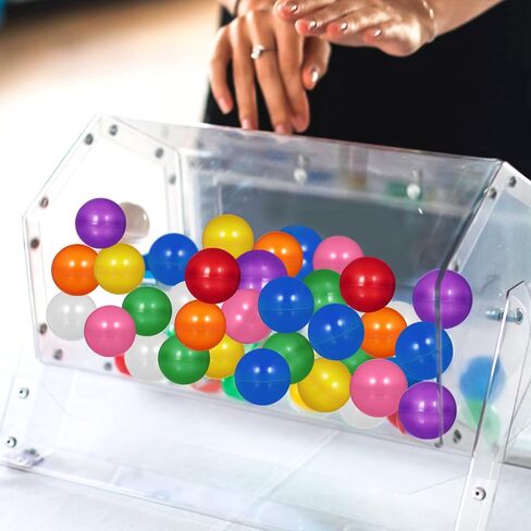 25 Pcs Raffle Balls, 1.57 Inch Colored Plastic Hollow Spheres, Lottery Bingo Game Machine Carnival Party Activity Prizes in Kuwait