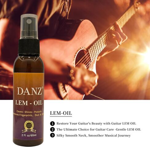 Guitar cleaning kit with guitar string cleaner, lemon oil, polish, cleaning cloth, beeswax, guitar string winder in Kuwait