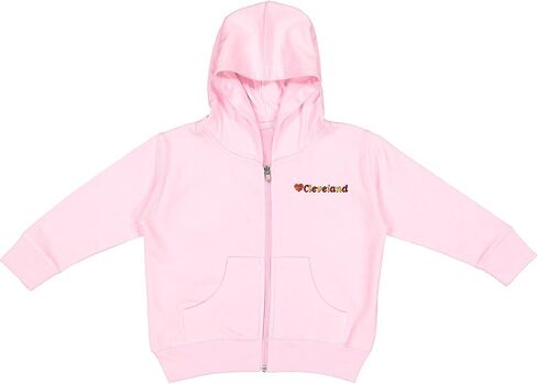 inktastic Cleveland with a Basketball Heart Toddler Hooded Jacket in Kuwait