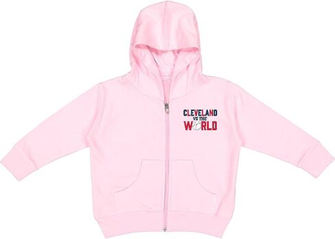 inktastic Cleveland Vs. the World Blue and Red with Toddler Hooded Jacket in Kuwait