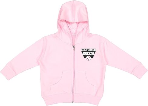 inktastic Cleveland Rocks with Baseball Toddler Hooded Jacket in Kuwait