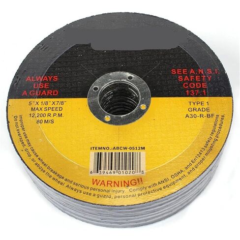 25Pcs Metal Cutting Disc 5 Inch Grinder Resin Off Saws Blade for Angle Stainless Steel Iron in Kuwait