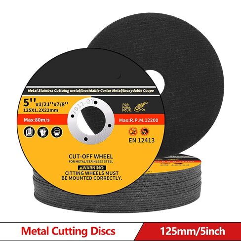 125mm Metal Cutting Disc Angle Grinder Saws Blade Resin Grinding Wheel for Steel Bar Wood Tool 5Pcs in Kuwait