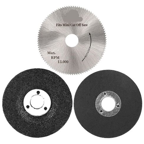 12V Mini Angle Grinder Accessories Grinding Wheel Diamond Saws Blade Metal Cutting Disc HSS Carbide Polishing Sheet Kit(3pcs 2inch) in Saudi Arabia