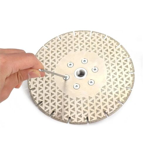 M14 Electroplated Diamond Cutting Grinding Disc Flange Saws Blade for Granite Marble Ceramic 1Pc 115/180/230mm 1Pcs(230mm) in Kuwait